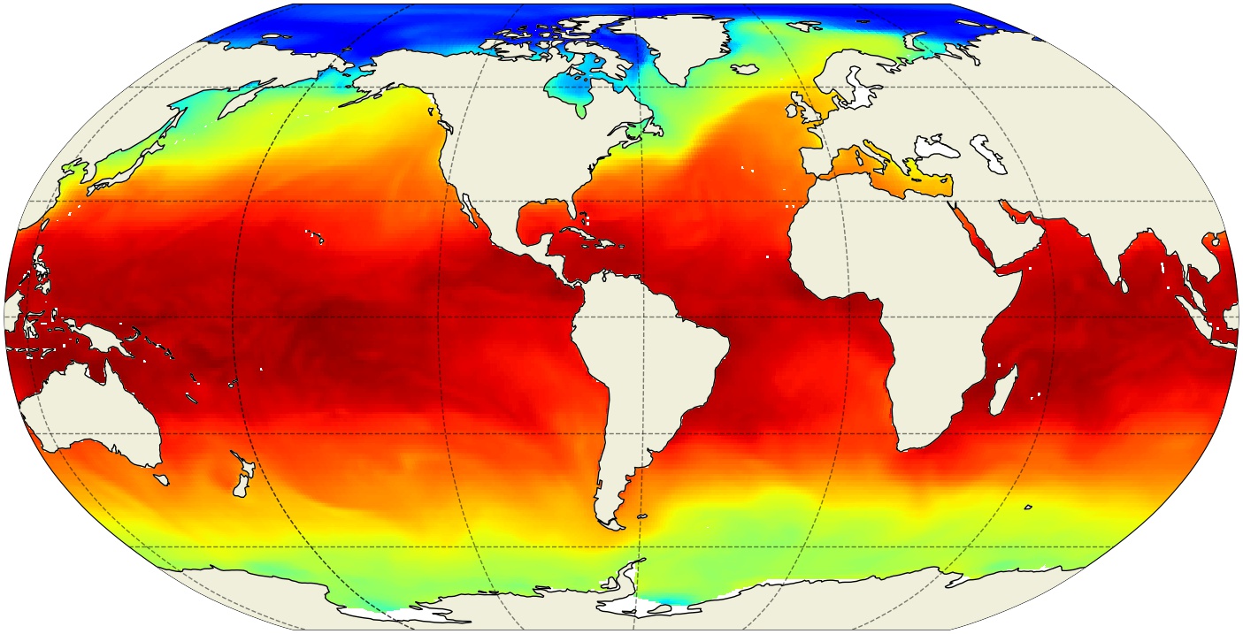 ECCO Atmosphere Surface Temperature, Humidity, Wind, and Pressure - Daily Mean 0.5 Degree