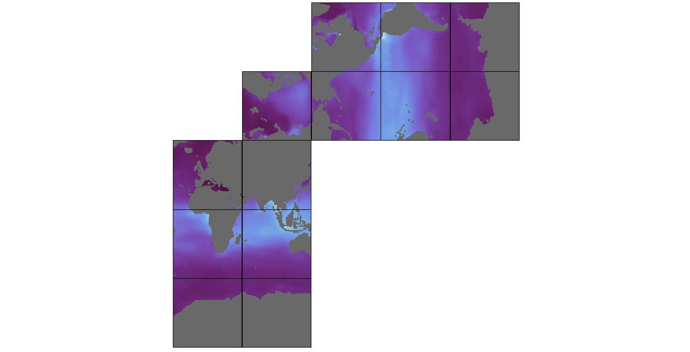 ECCO Ocean Density, Stratification, and Hydrostatic Pressure - Monthly Mean llc90 Grid