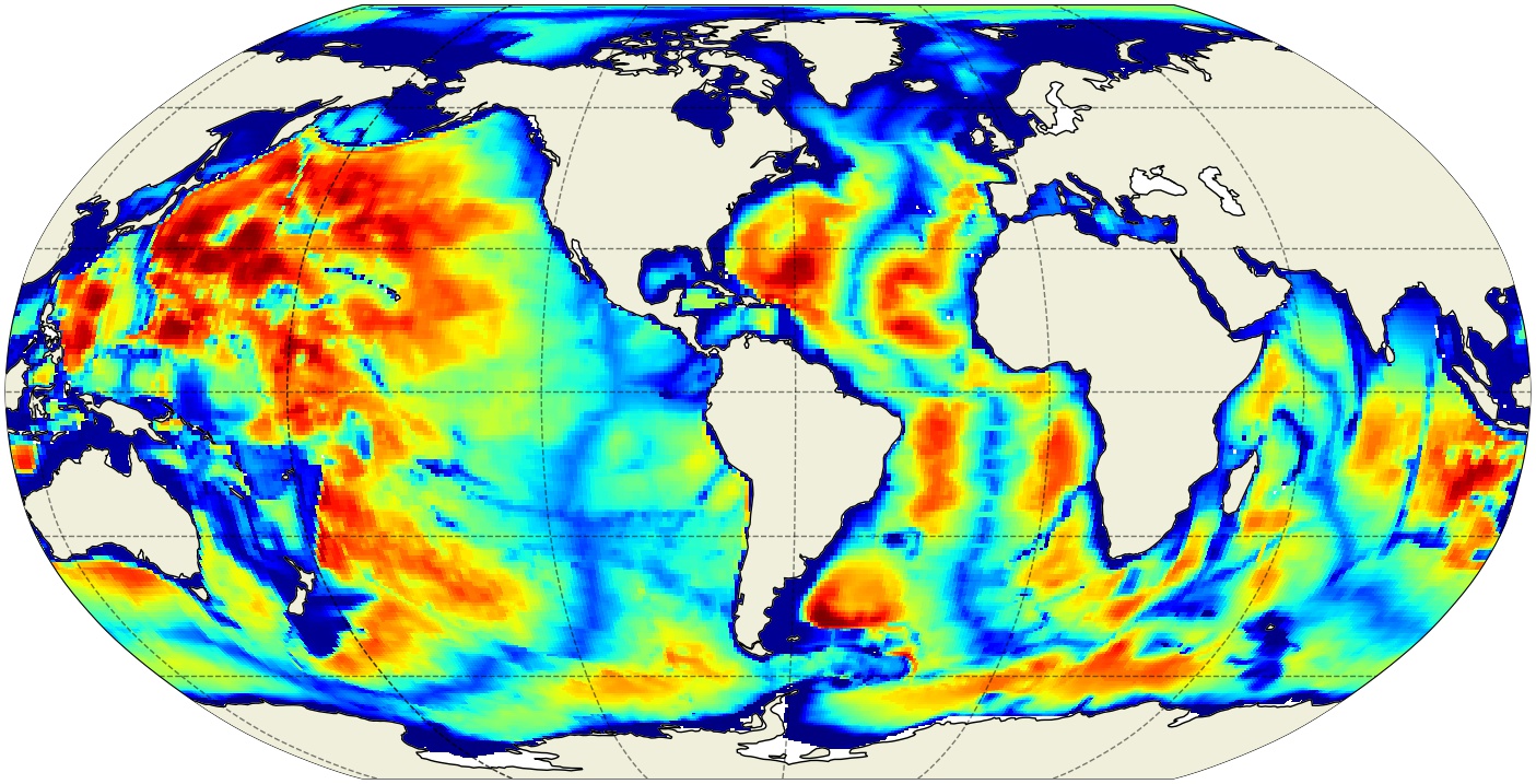 ECCO Ocean Bottom Pressure - Daily Mean 0.5 Degree