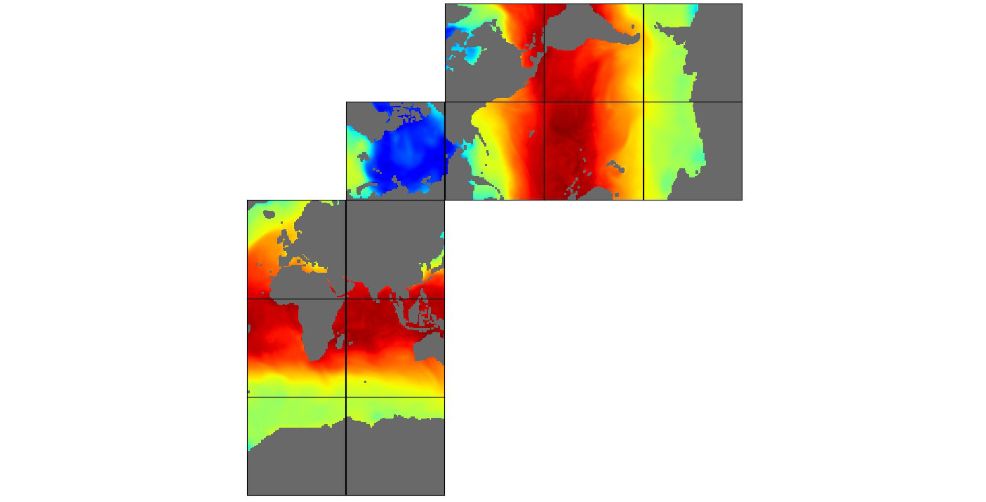 ECCO Ocean Bottom Pressure - Monthly Mean llc90 Grid