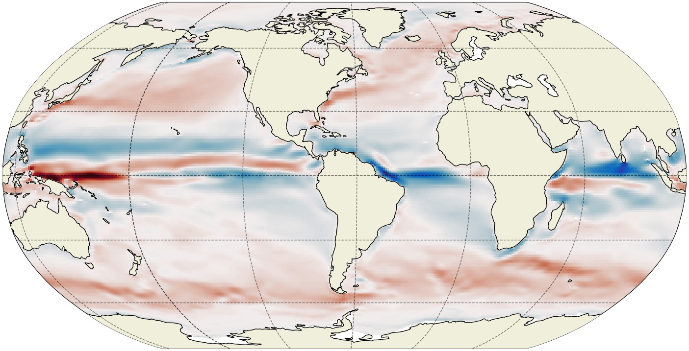 ECCO Ocean Velocity - Monthly Mean 0.5 Degree
