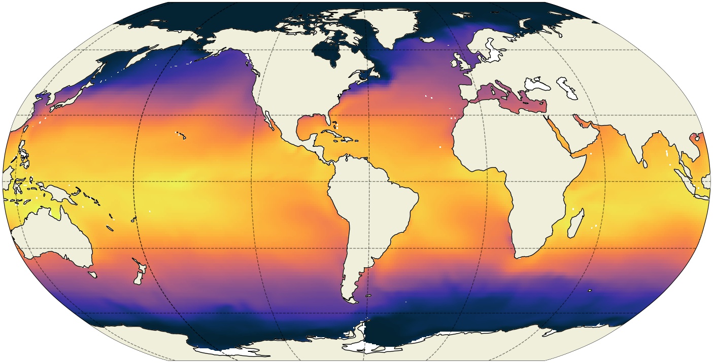 ECCO Ocean Temperature and Salinity - Monthly Mean 0.5 Degree