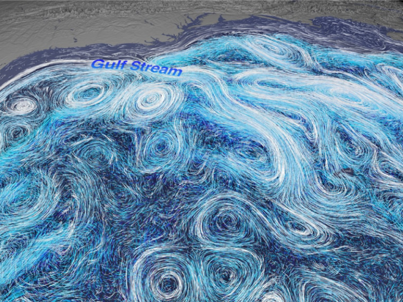 Ocean currents from the ECCO-2 model